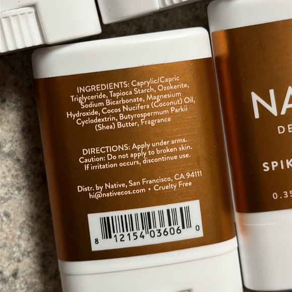 Native Limited Edition Spiked Egg Nog Deodorants Mini 0.35oz set of 5 - Picture 3 of 3